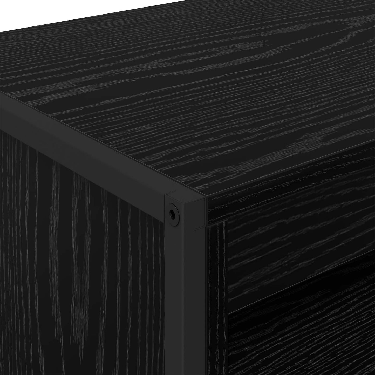 vidaXL Tall Cabinets Black Oak 79 x 36 x 200 cm Engineered Wood