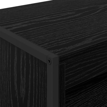 vidaXL Tall Cabinets Black Oak 79 x 36 x 200 cm Engineered Wood