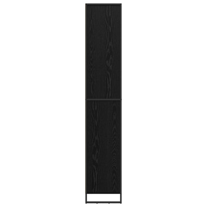 vidaXL Tall Cabinets Black Oak 79 x 36 x 200 cm Engineered Wood