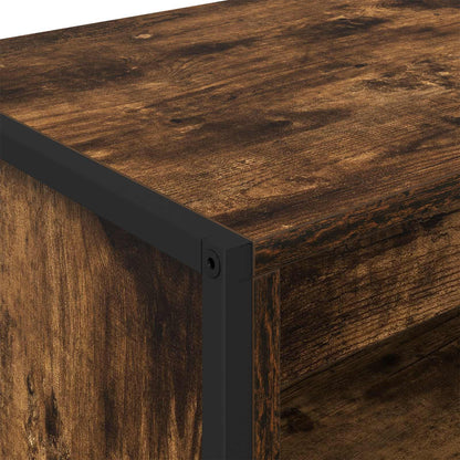 vidaXL Tall Cabinets Smoke Oak 79 x 36 x 200 cm Engineered Wood