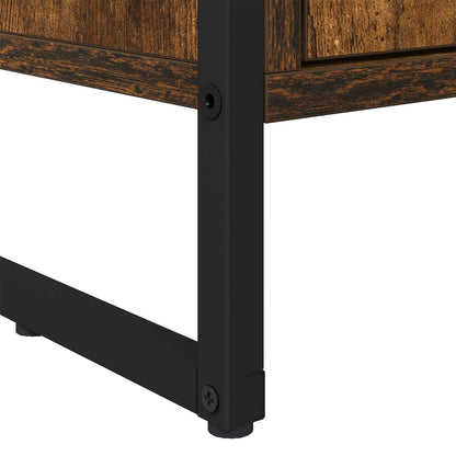 vidaXL Tall Cabinets Smoke Oak 79 x 36 x 200 cm Engineered Wood