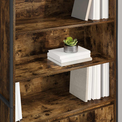 vidaXL Tall Cabinets Smoke Oak 79 x 36 x 200 cm Engineered Wood