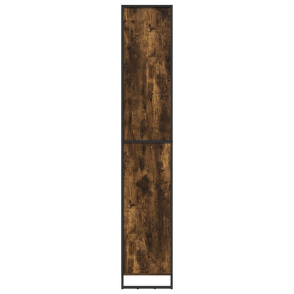vidaXL Tall Cabinets Smoke Oak 79 x 36 x 200 cm Engineered Wood