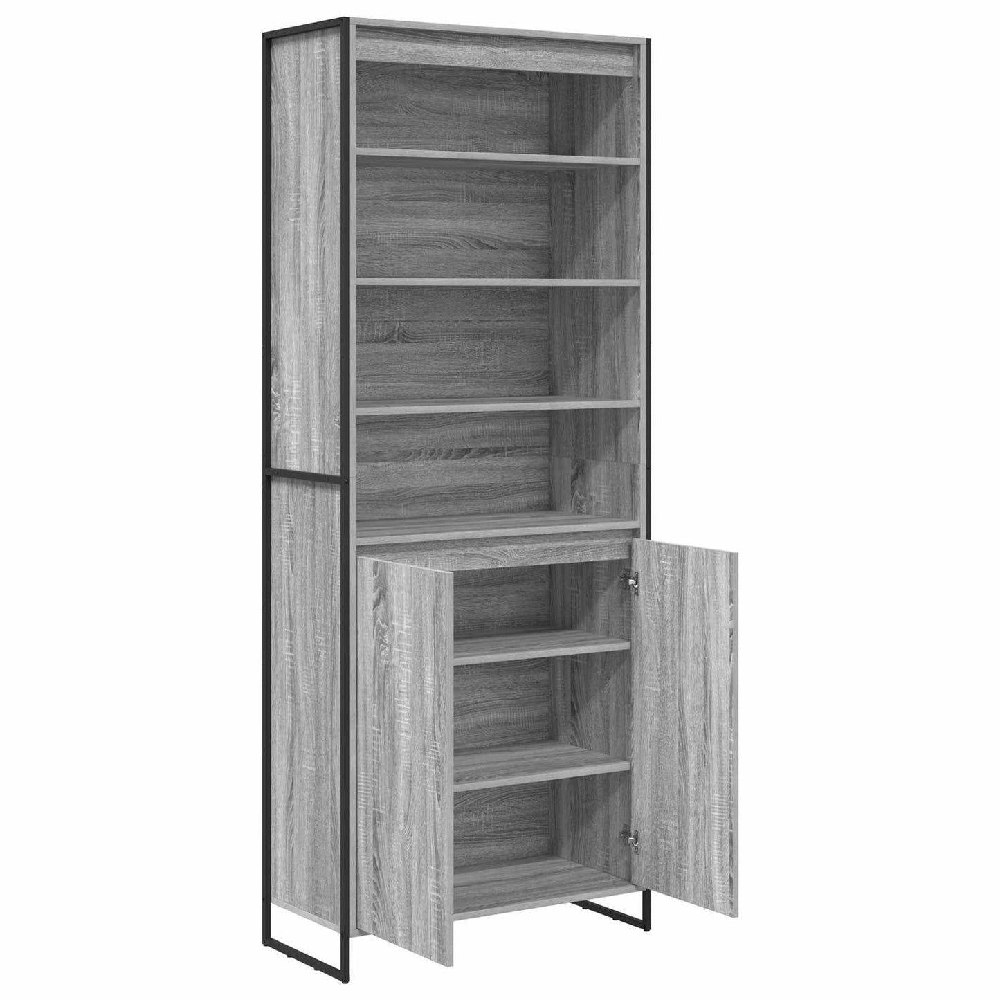 vidaXL Tall Cabinets Grey Sonoma 79 x 36 x 200 cm Engineered Wood
