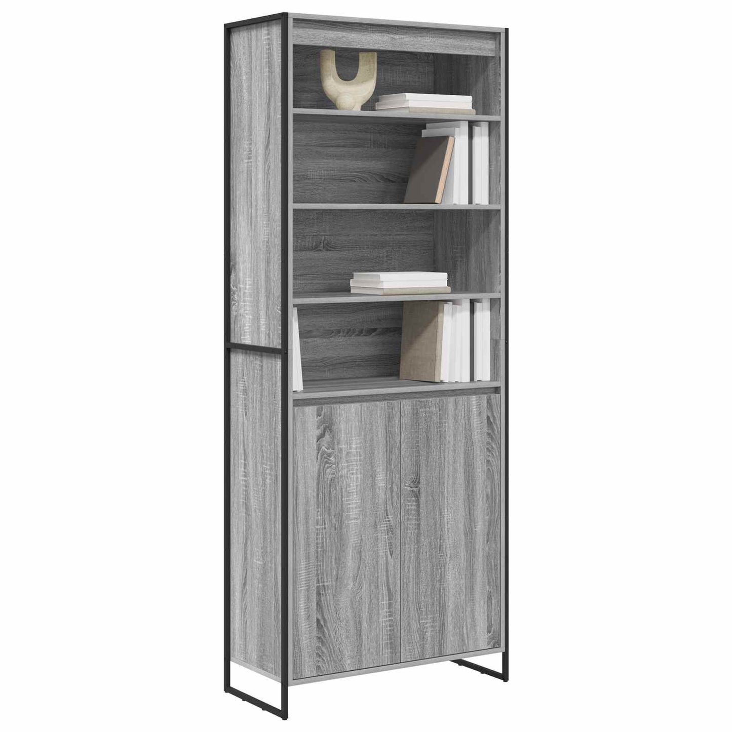vidaXL Tall Cabinets Grey Sonoma 79 x 36 x 200 cm Engineered Wood