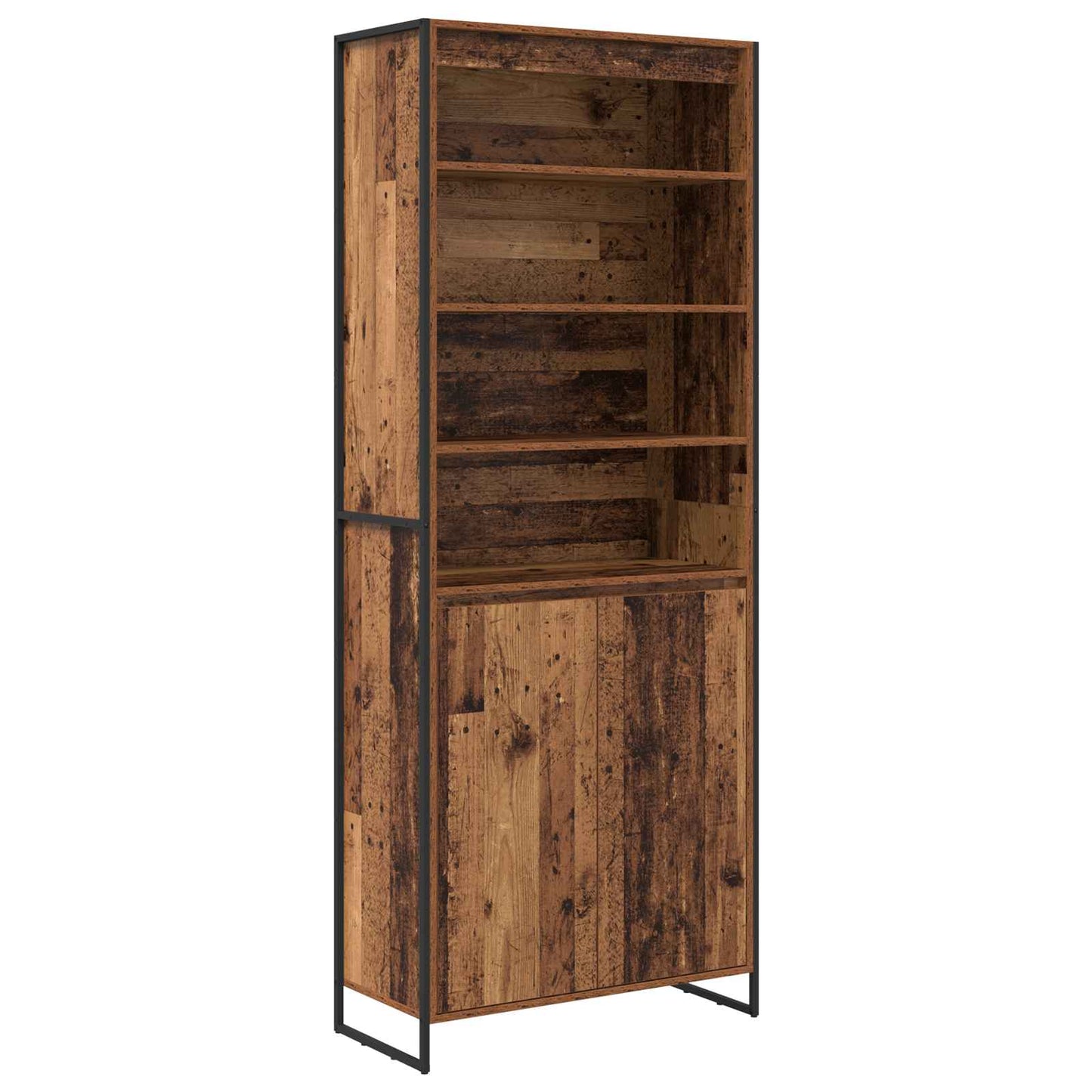 vidaXL Tall Cabinets Old Wood 79 x 36 x 200 cm Engineered Wood
