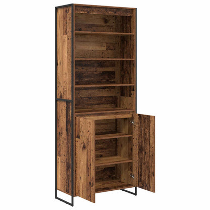 vidaXL Tall Cabinets Old Wood 79 x 36 x 200 cm Engineered Wood