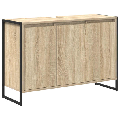 vidaXL Bathroom Furniture Set with Drawer Sonoma Oak Engineered Wood