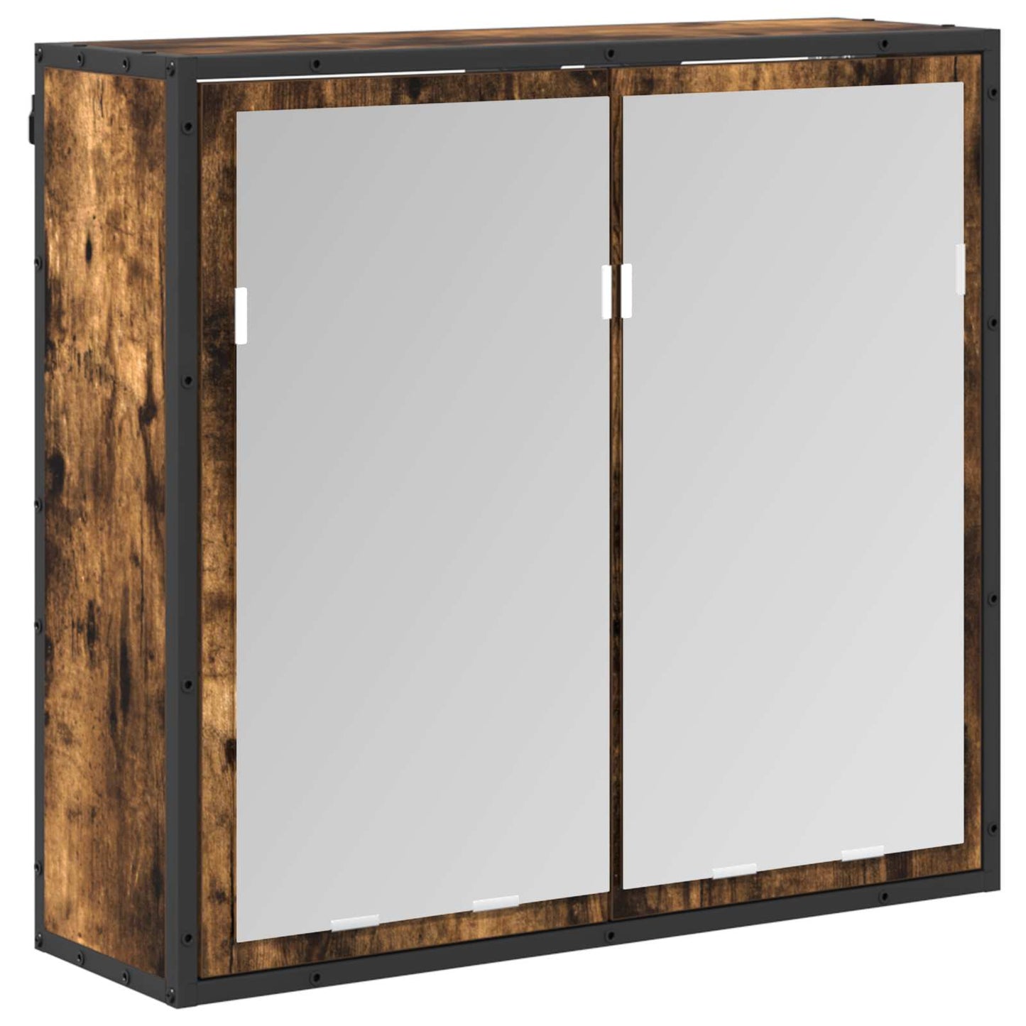 vidaXL Bathroom Furniture Set with Drawer Smoked Oak Engineered Wood