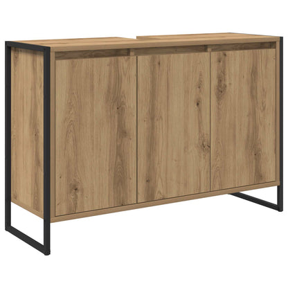 vidaXL Bathroom Furniture Set with Drawer Artisan Oak Engineered Wood