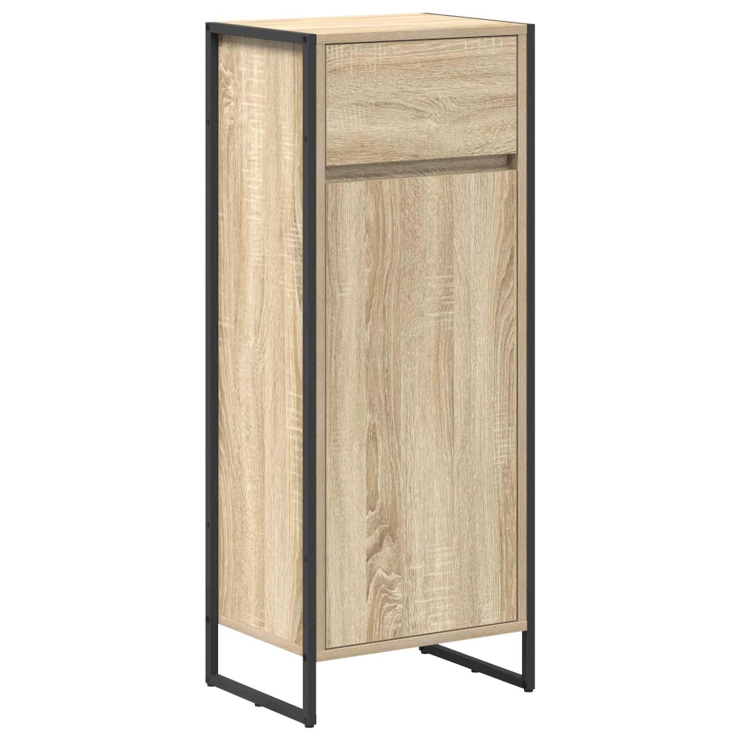 vidaXL Bathroom Furniture Set with Drawer Sonoma Oak Engineered Wood