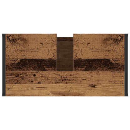 vidaXL Bathroom Furniture Set with Drawer Old Wood Engineered Wood