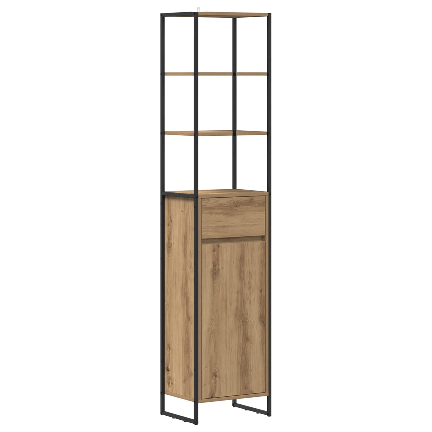 vidaXL Bathroom Furniture Set with Drawer Artisan Oak Engineered Wood