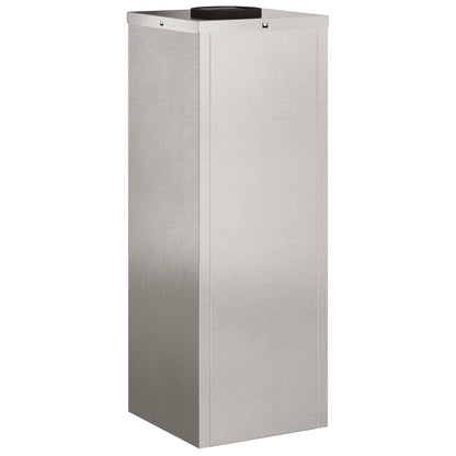 vidaXL Solar Led Pathway Light 2 pcs Silver Stainless Steel