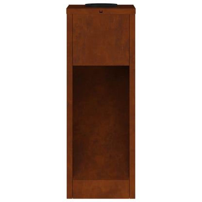 vidaXL Solar Led Pathway Light 2 pcs Bronze Weathering Steel