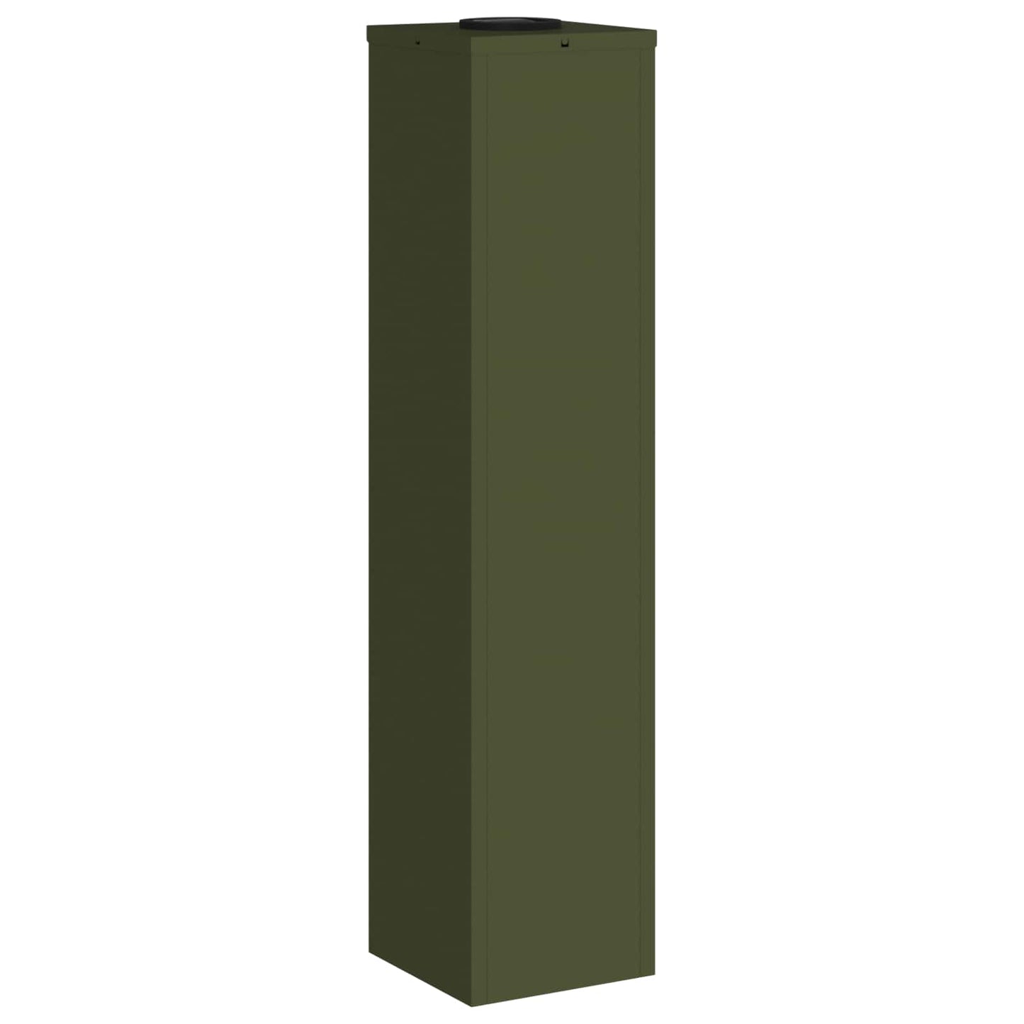 vidaXL Solar Led Pathway Light 2 pcs Olive Green Cold Rolled Steel