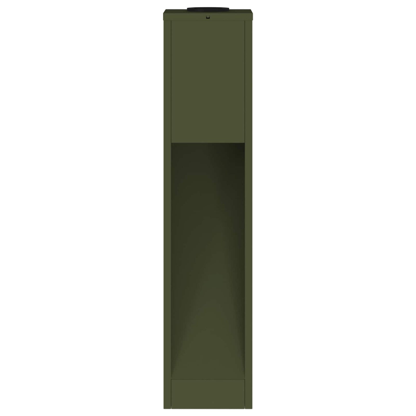 vidaXL Solar Led Pathway Light 2 pcs Olive Green Cold Rolled Steel