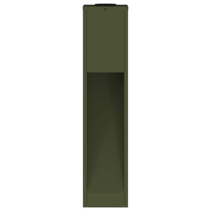 vidaXL Solar Led Pathway Light 2 pcs Olive Green Cold Rolled Steel