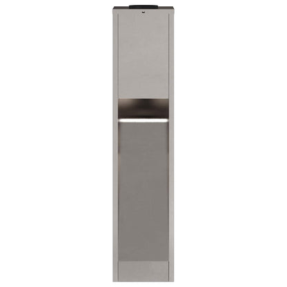 vidaXL Solar Led Pathway Light 2 pcs Silver Stainless Steel