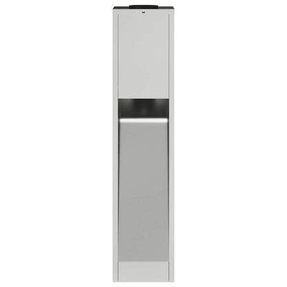 vidaXL Solar Led Pathway Light 2 pcs Silver Galvanized