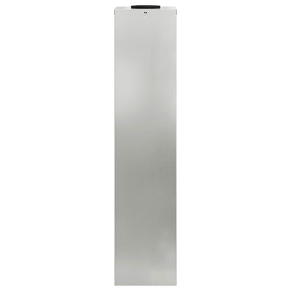 vidaXL Solar Led Pathway Light 2 pcs Silver Galvanized