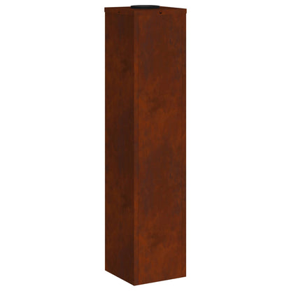 vidaXL Solar Led Pathway Light 2 pcs Bronze Weathering Steel