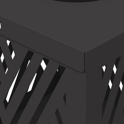 vidaXL Solar LED Pathway Light 2 pcs Black Cold Rolled Steel