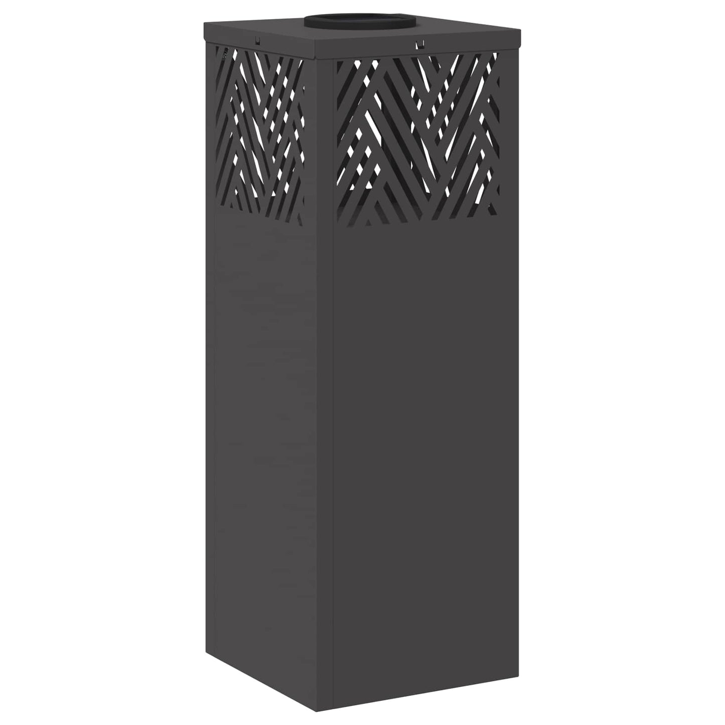 vidaXL Solar LED Pathway Light 2 pcs Black Cold Rolled Steel