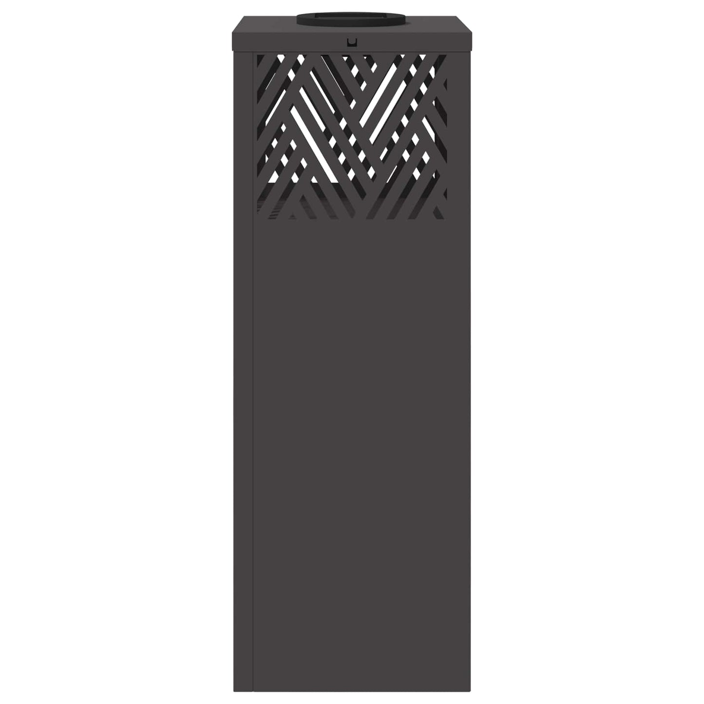 vidaXL Solar LED Pathway Light 2 pcs Black Cold Rolled Steel
