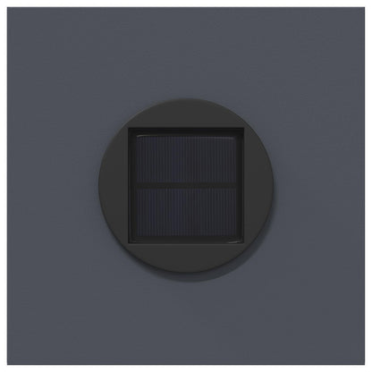 vidaXL Solar LED Pathway Light 2 pcs Anthracite Cold Rolled Steel
