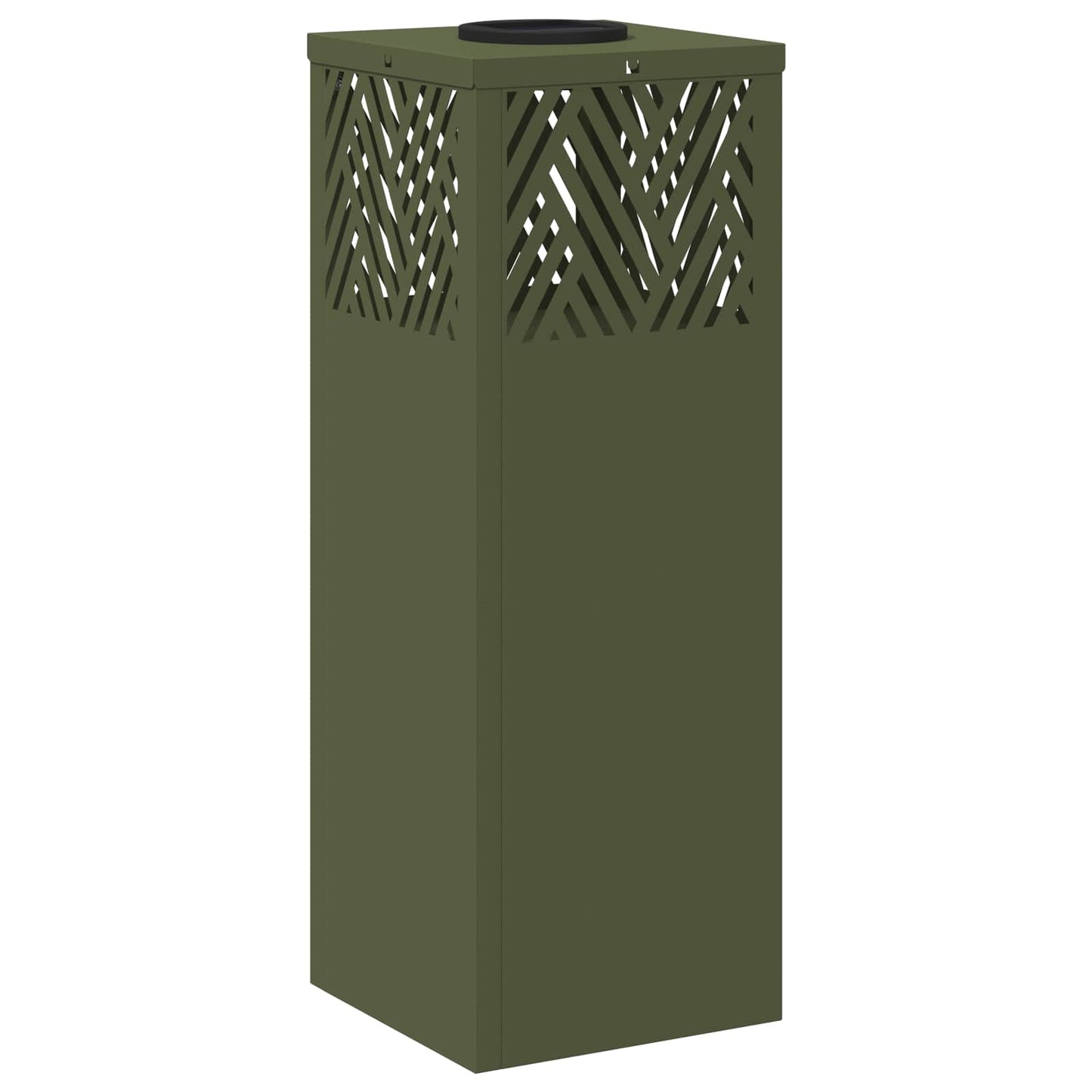 vidaXL Solar LED Pathway Light 2 pcs Olive Green Cold Rolled Steel
