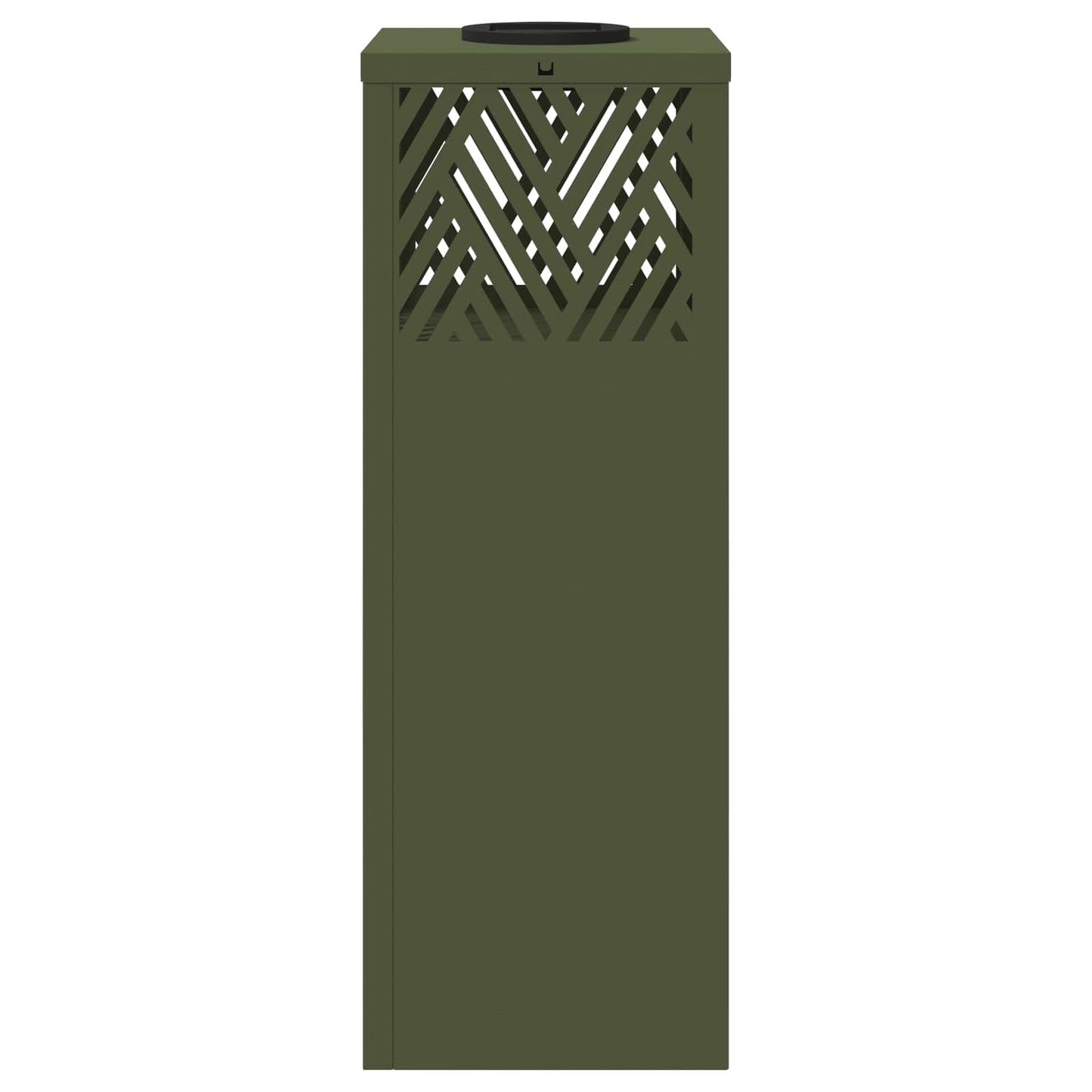 vidaXL Solar LED Pathway Light 2 pcs Olive Green Cold Rolled Steel