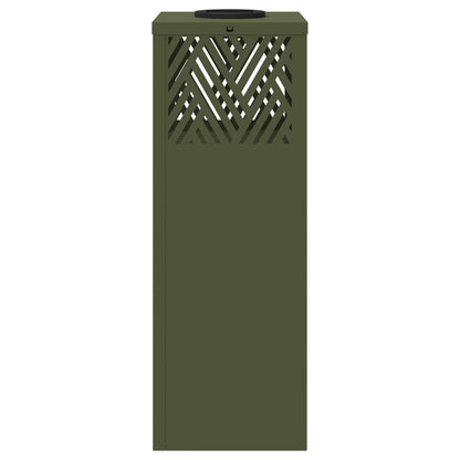 vidaXL Solar LED Pathway Light 2 pcs Olive Green Cold Rolled Steel