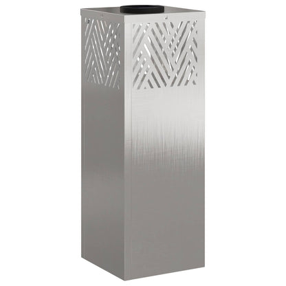 vidaXL Solar LED Pathway Light 2 pcs Silver Stainless Steel