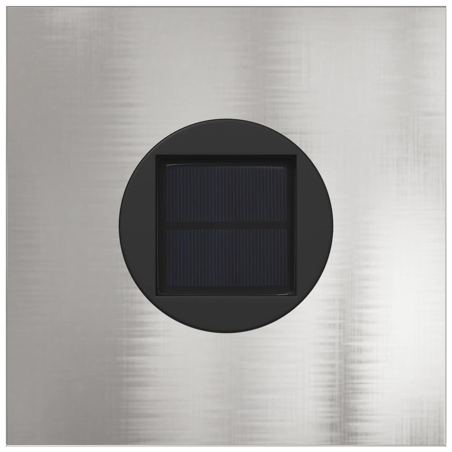 vidaXL Solar LED Pathway Light 2 pcs Silver Stainless Steel