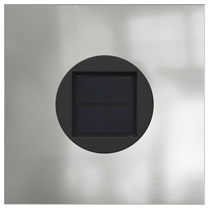 vidaXL Solar LED Pathway Light 2 pcs Silver Galvanized