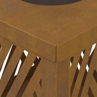 vidaXL Solar LED Pathway Light 2 pcs Bronze Weathering Steel