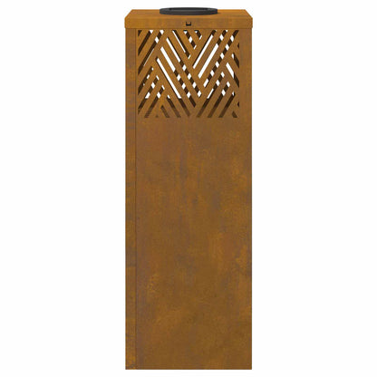 vidaXL Solar LED Pathway Light 2 pcs Bronze Weathering Steel