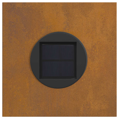 vidaXL Solar LED Pathway Light 2 pcs Bronze Weathering Steel