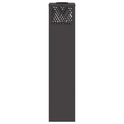 vidaXL Solar LED Pathway Light 2 pcs Black Cold Rolled Steel