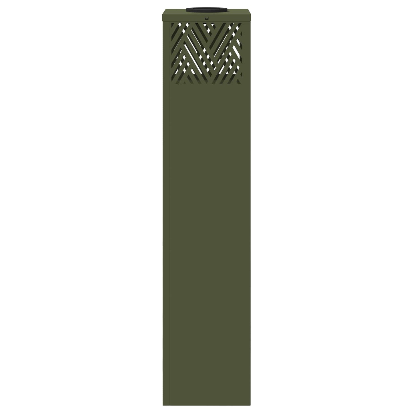 vidaXL Solar LED Pathway Light 2 pcs Olive Green Cold Rolled Steel