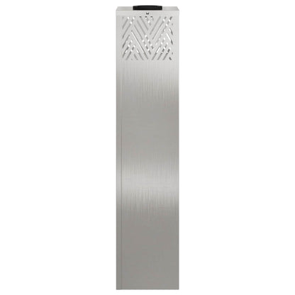 vidaXL Solar LED Pathway Light 2 pcs Silver Stainless Steel