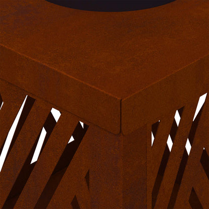 vidaXL Solar LED Pathway Light 2 pcs Bronze Weathering Steel