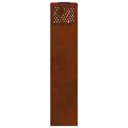 vidaXL Solar LED Pathway Light 2 pcs Bronze Weathering Steel