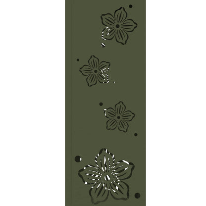 vidaXL Solar LED Pathway Light 2 pcs Olive Green Cold Rolled Steel