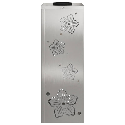vidaXL Solar LED Pathway Light 2 pcs Silver Stainless Steel