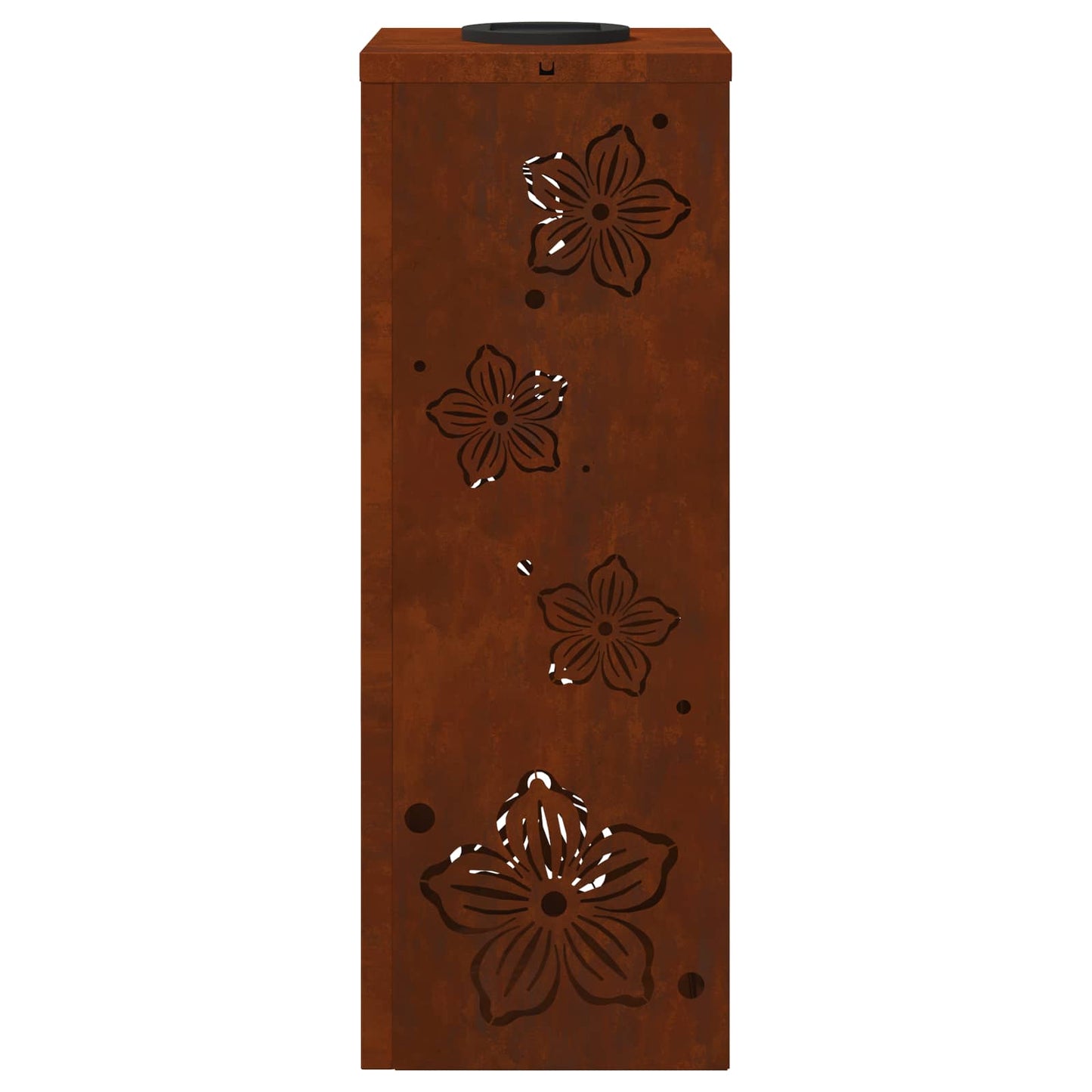 vidaXL Solar LED Pathway Light 2 pcs Rusty Weathering Steel