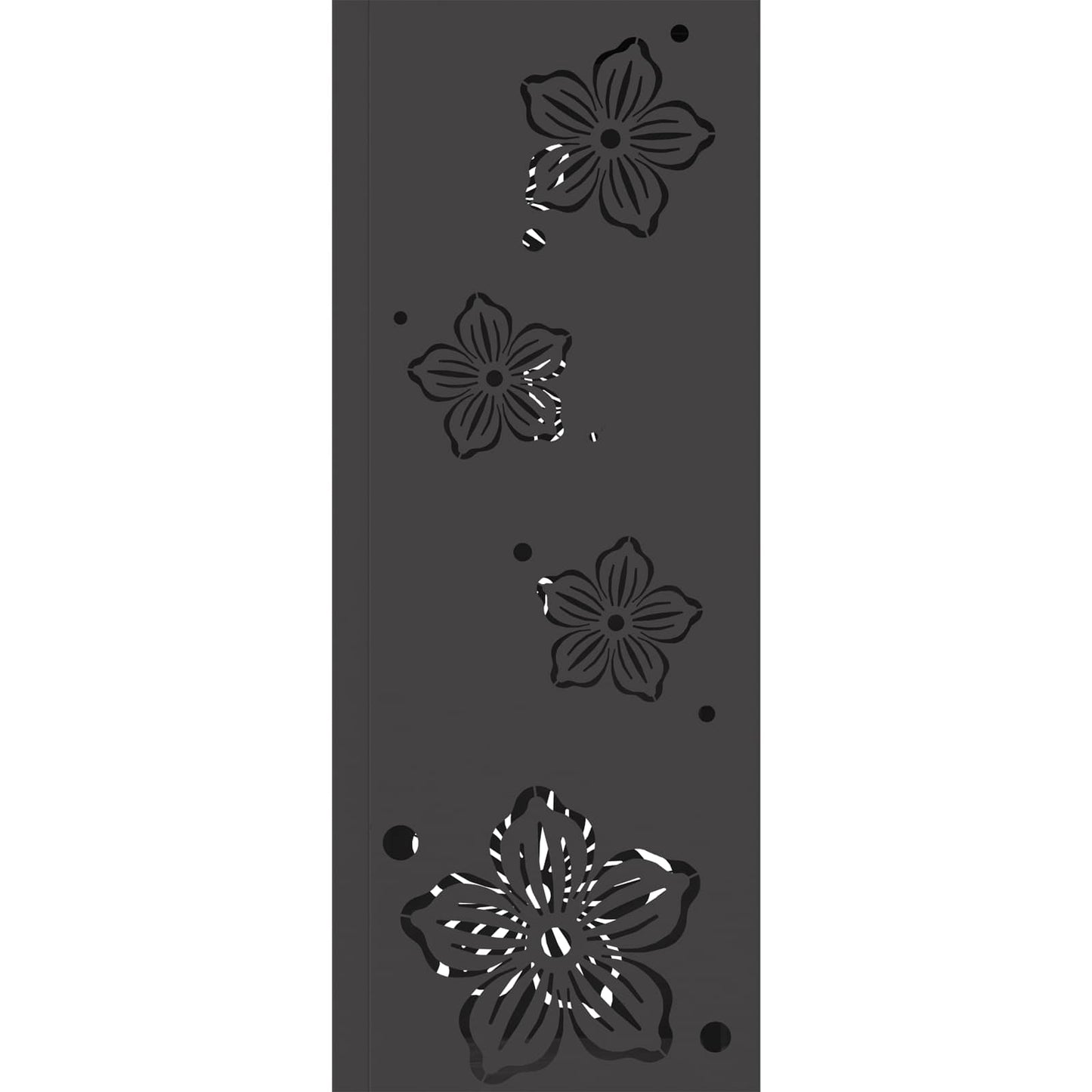 vidaXL Solar LED Pathway Light 2 pcs Black Cold Rolled Steel