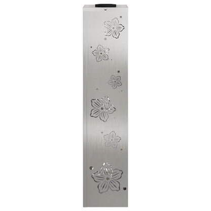 vidaXL Solar LED Pathway Light 2 pcs Silver Stainless Steel