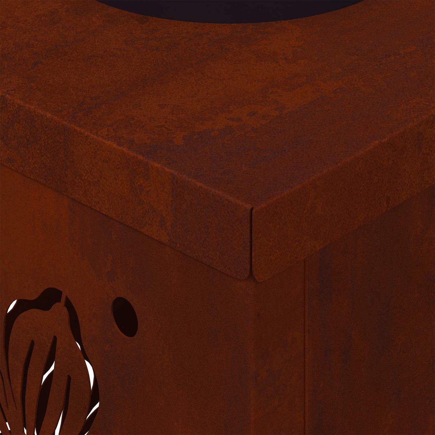 vidaXL Solar LED Pathway Light 2 pcs Rusty Weathering Steel